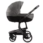 Cărucior Mama Kiddies Icon gri cu landou.