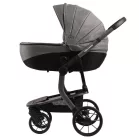 Cărucior Mama Kiddies Icon gri cu landou.