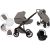 Mama Kiddies Stars 3-în-1 cărucior multifuncțional culoarea gri cu accesorii + Cadou