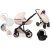 Mama Kiddies Stars 3-în-1 cărucior multifuncțional culoarea Latte cu accesorii + Cadou