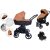 Mama Kiddies Tüvi cărucior multifuncțional 3 în 1 în culoarea Caramel cu accesorii + Cadou