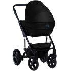 Mama Kiddies Max 500 cărucior multifuncțional 3-în-1, culoare neagră, cu accesorii + Cadou