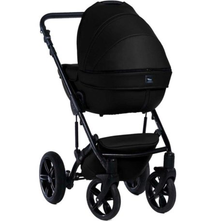 Mama Kiddies Max 500 cărucior multifuncțional 3-în-1, culoare neagră, cu accesorii + Cadou