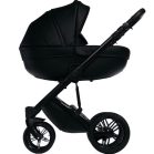 Mama Kiddies Max 500 cărucior multifuncțional 3-în-1, culoare neagră, cu accesorii + Cadou