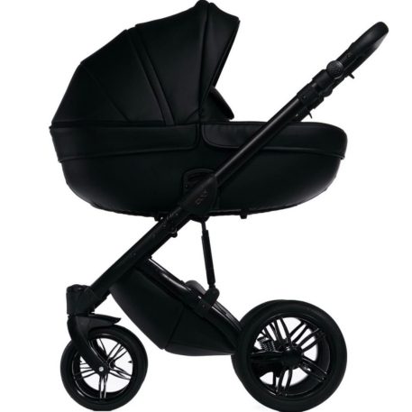 Mama Kiddies Max 500 cărucior multifuncțional 3-în-1, culoare neagră, cu accesorii + Cadou
