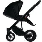 Cărucior sport Mama Kiddies Max 500 negru cu copertină reglabilă.