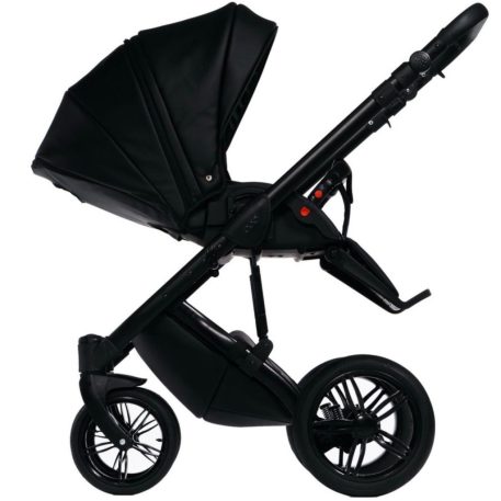 Mama Kiddies Max 500 cărucior multifuncțional 3-în-1, culoare neagră, cu accesorii + Cadou