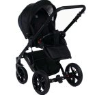 Mama Kiddies Max 500 cărucior multifuncțional 3-în-1, culoare neagră, cu accesorii + Cadou