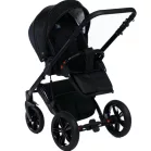 Cărucior Mama Kiddies Max 500 negru cu spătar reglabil.