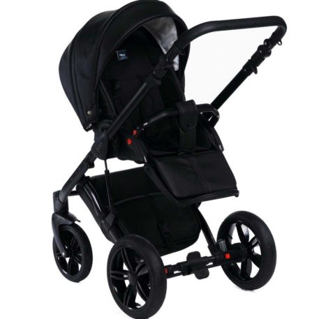 Mama Kiddies Max 500 cărucior multifuncțional 3-în-1, culoare neagră, cu accesorii + Cadou
