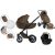 Mama Kiddies Max 500 3 în 1 cărucior multifuncțional culoare Forrest cu accesorii + Cadou