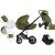 Mama Kiddies Max 500 3 în 1 cărucior multifuncțional culoare olive cu accesorii + Cadou