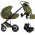 Mama Kiddies® Max 500 3 în 1 cărucior multifuncțional culoare olive cu accesorii + Cadou