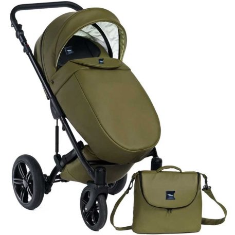 Mama Kiddies Max 500 3 în 1 cărucior multifuncțional culoare olive cu accesorii + Cadou