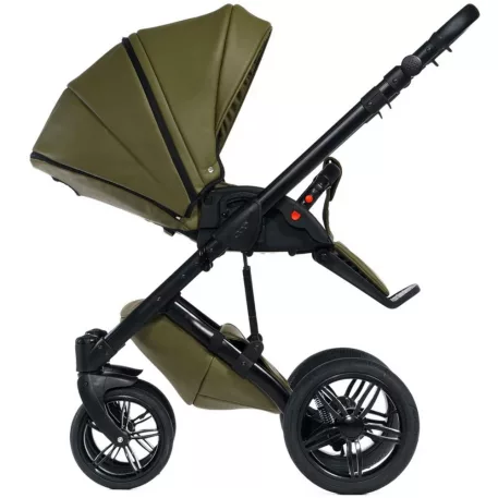 Cărucior Mama Kiddies Max 500, culoare olive, cu parte sport.
