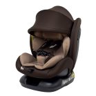 Scaun auto Mama Kiddies Nova Luxe i-Size, fixare cu centura de siguranță – maro (40–150 cm) + CADOU pernă de călătorie