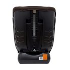 Scaun auto Mama Kiddies Nova Luxe i-Size, fixare cu centura de siguranță – maro (40–150 cm) + CADOU pernă de călătorie