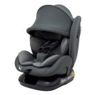 Scaun auto Mama Kiddies Nova Luxe i-Size, fixare cu centura de siguranță – culoare gri închis (40–150 cm) + CADOU pernă de călătorie