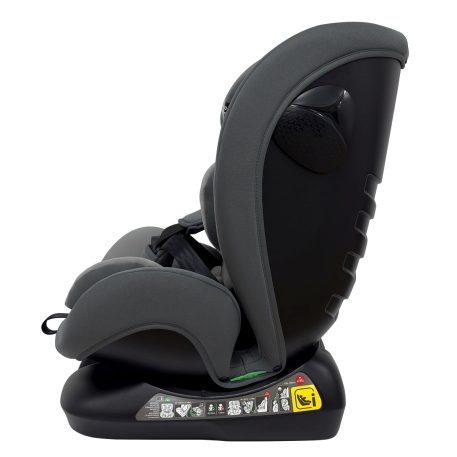 Scaun auto Mama Kiddies Nova Luxe i-Size, fixare cu centura de siguranță – culoare gri închis (40–150 cm) + CADOU pernă de călătorie