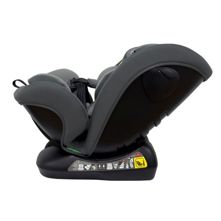 Scaun auto Mama Kiddies Nova Luxe i-Size, fixare cu centura de siguranță – culoare gri închis (40–150 cm) + CADOU pernă de călătorie