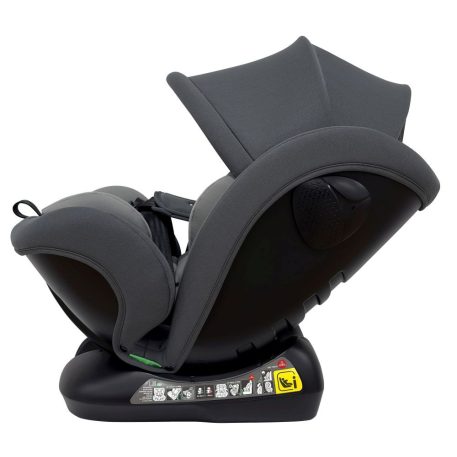 Scaun auto Mama Kiddies Nova Luxe i-Size, fixare cu centura de siguranță – culoare gri deschis (40–150 cm) + CADOU pernă de călătorie