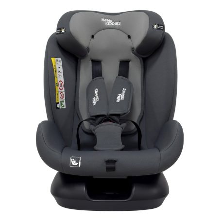 Scaun auto Mama Kiddies Nova Luxe i-Size, fixare cu centura de siguranță – culoare gri deschis (40–150 cm) + CADOU pernă de călătorie