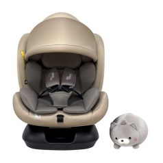   Scaun auto Mama Kiddies Nova Luxe i-Size, fixare cu centura de siguranță – culoare bej (40–150 cm) + CADOU pernă de călătorie