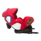 Scaun auto de siguranță Mama Kiddies Champion cu ISOFIX, rotativ 360° (0-36 kg)  roșu cu copertină cadou (certificat TUV)
