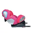 Scaun auto de siguranță Mama Kiddies Champion cu ISOFIX, rotativ 360° (0-36 kg)  roșu cu copertină cadou (certificat TUV)