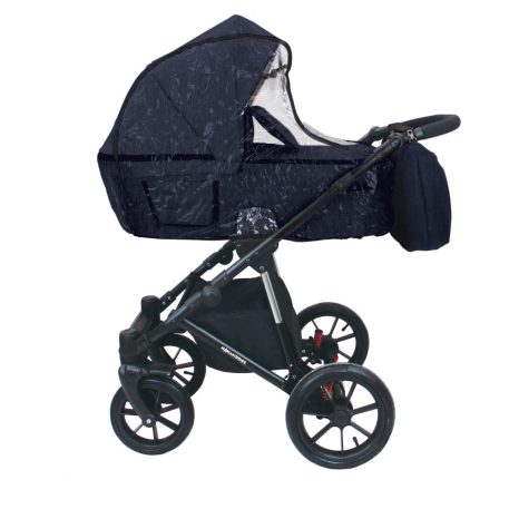 Cărucior Mama Kiddies Gino 3 în 1 cu accesorii – culoare albastru
