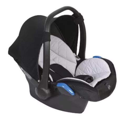 Cărucior Mama Kiddies Gino albastru cu scoică auto.