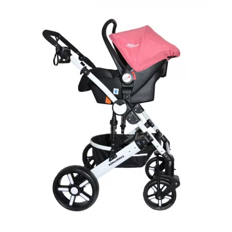 Mama Kiddies Venus 3az1-ben multifunkciós babakocsi kiegészítőkkel pink színben + Ajándék