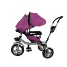 Mama Kiddies full extrás fektethető 4az1-ben tricikli tolókarral és lábtartóval pink színben (360°-ban forgatható ülés)