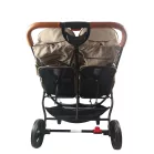 Mama Kiddies TWIN JAM ikerbabakocsi barna színben + ajándék dupla cumisüvegtartóval