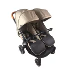 Mama Kiddies TWIN JAM ikerbabakocsi barna színben + ajándék dupla cumisüvegtartóval
