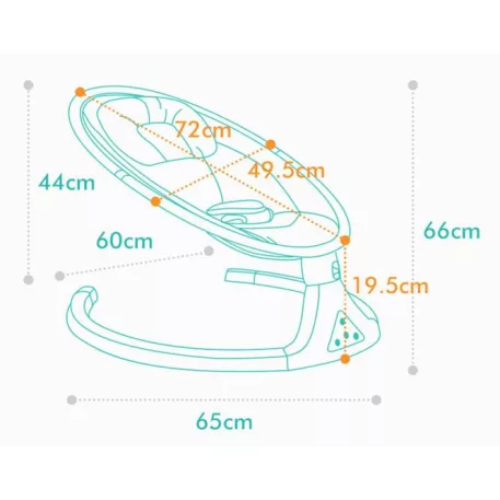 Mama Kiddies prémium elektromos hinta és pihenőszék távirányítóval + ajándék