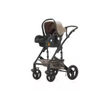 Scoică auto Mama Kiddies Evening Star Black Edition i-Size, culoare bej-maro.