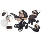 Mama Kiddies Prometheus Coffee Black 3az1-ben multifunkciós babakocsi kiegészítőkkel + Ajándék