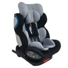 Scaun auto de siguranță Mama Kiddies Champion cu ISOFIX, rotativ 360° (0-36 kg)  gri deschis cu copertină cadou (certificat TUV)