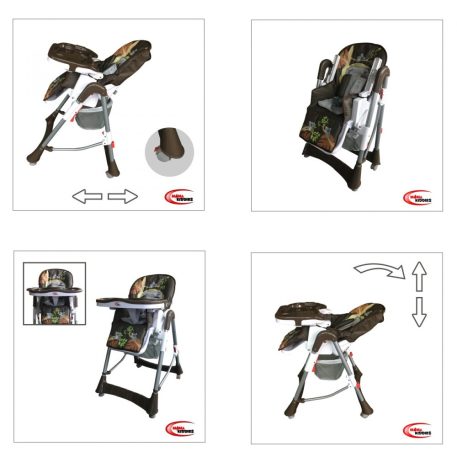 Mama Kiddies ProComfort barna koala mintás multifunkciós etetőszék + Ajándék