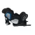 Scaun auto de siguranță Mama Kiddies Champion cu ISOFIX, rotativ 360° (0-36 kg) gri închis cu copertină cadou (certificat TUV)