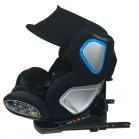 Scaun auto de siguranță Mama Kiddies Champion cu ISOFIX, rotativ 360° (0-36 kg) gri închis cu copertină cadou (certificat TUV)