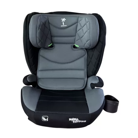 Scaun auto de siguranță Mama Kiddies® i-Fix Corsica (100–150 cm) gri deschis + Cadou