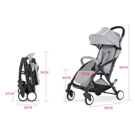 Mama Kiddies Go-Go Pink dönthető sport babakocsi ajándék cumisüvegtartóval