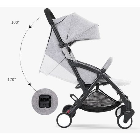 Mama Kiddies Go-Go Pink dönthető sport babakocsi ajándék cumisüvegtartóval