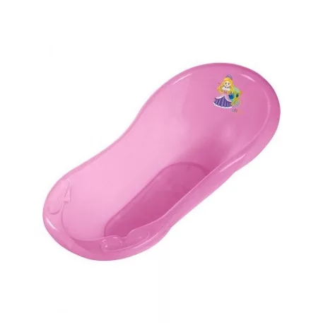 Hercegnős áttetsző-csillámos ergonómiai babakád - 100 cm