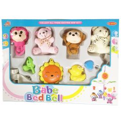   Jucărie muzicală rotativă din pluș – Maimuță și ursuleț