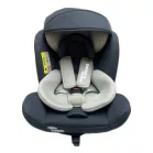 Scaun auto de siguranță Mama Kiddies Murphy cu ISOFIX, rotativ 360° (0-36 kg) culoare grey cu copertină cadou (certificat TUV)