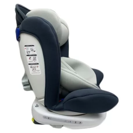 Scaun auto de siguranță Mama Kiddies Murphy cu ISOFIX, rotativ 360° (0-36 kg) culoare grey cu copertină cadou (certificat TUV)