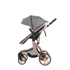 Mama Kiddies Sun Grey ELITE 3in1 este un cărucior pentru copii disponibil în culoarea gri, echipat cu accesorii + Cadou